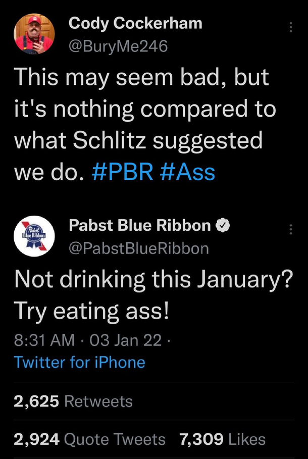 Did yall see that Pabst got hacked on Twitter