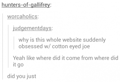 Did you just