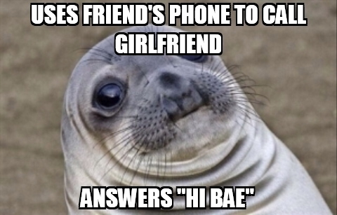 Did you know it was me or