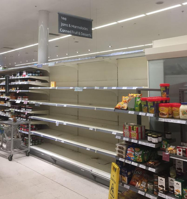 Different societies prioritize different things The tea aisle in a London supermarket