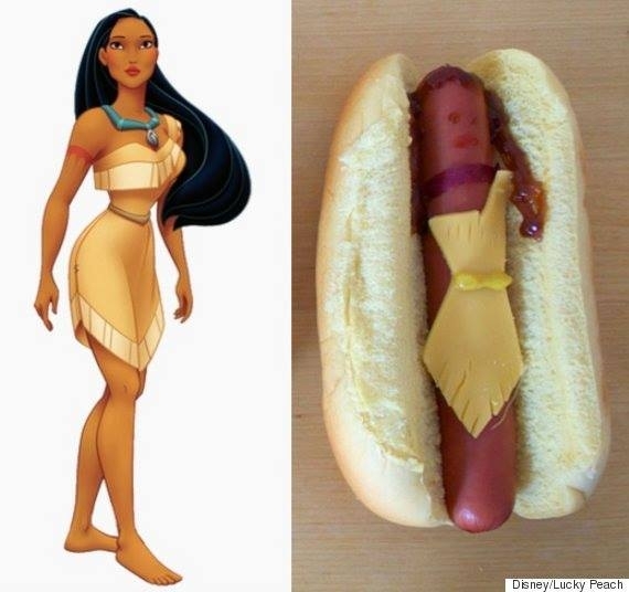 Disney Princesses reimagined as hot dogs