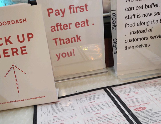 Do I eat then pay or pay then eat 