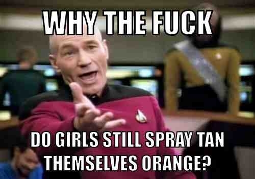 do they not see themselves as orange or do they think any color is better than pale