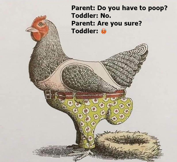Do you have to poop son No Dad
