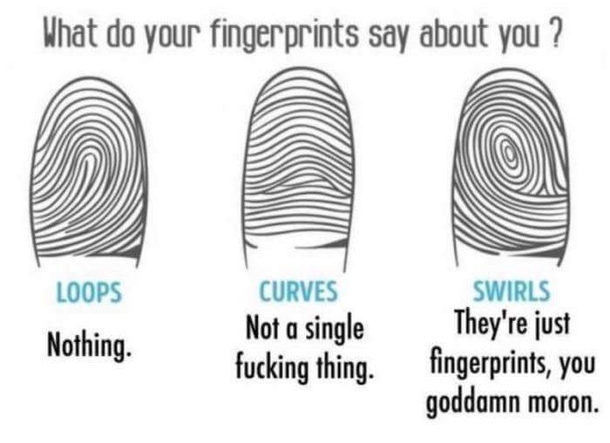 Do you know that your fingerprint says something