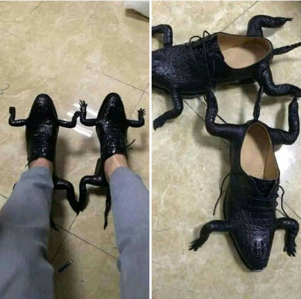 Do you like my new leather shoes