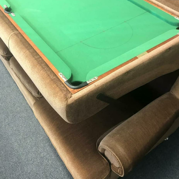 Do you love pool but only have room for a sofa Get pool sofa today Only 