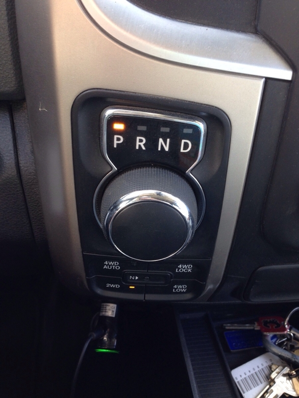 Dodge seems to have figured out the least manly way to shift a truck into drive