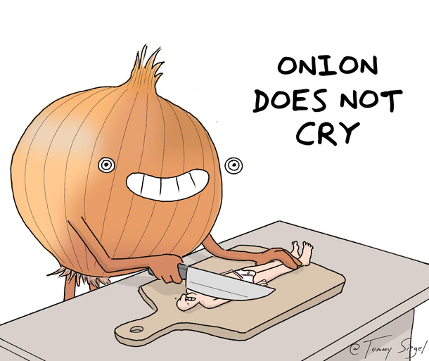 does onion cry 