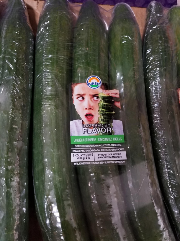 Does this lady seem too shockedhappy to see these massive cucumbers I feel like this pic came out of a porno