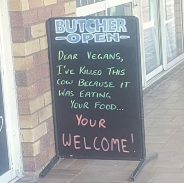 Doing the vegans a solid