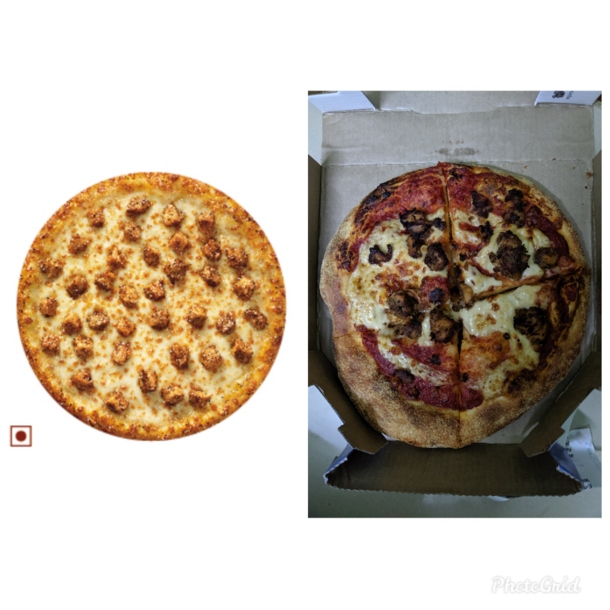 Dominos india Barbecue chicken Pizza