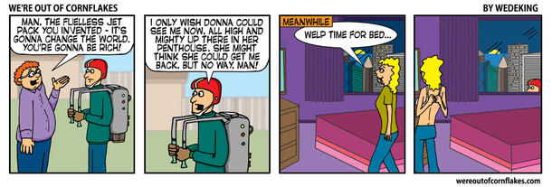 Donna will be jealous of his success from his invention