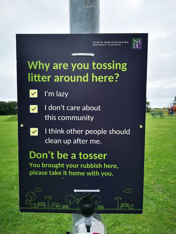 Dont be a tosser