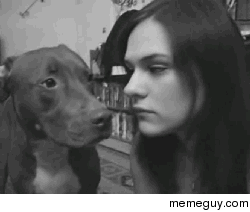 Dont get in a licking contest with a dog