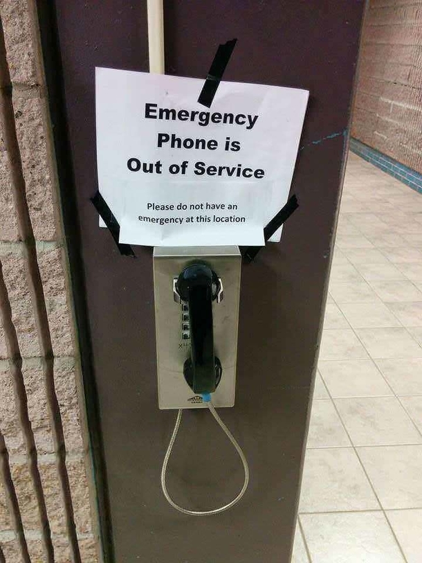 Dont have an emergency