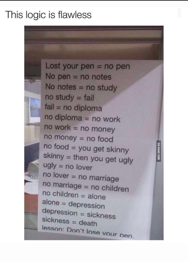 Dont lose your pen