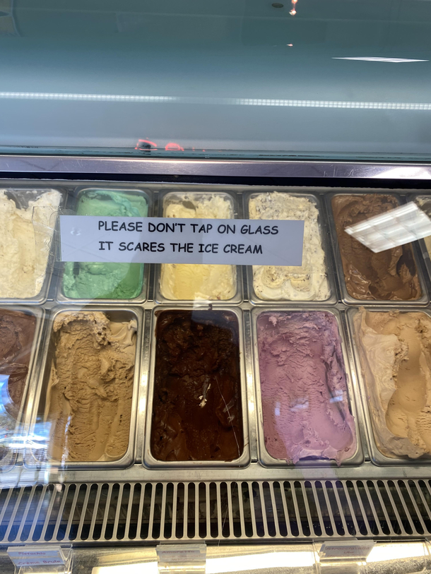 Dont scare the ice cream