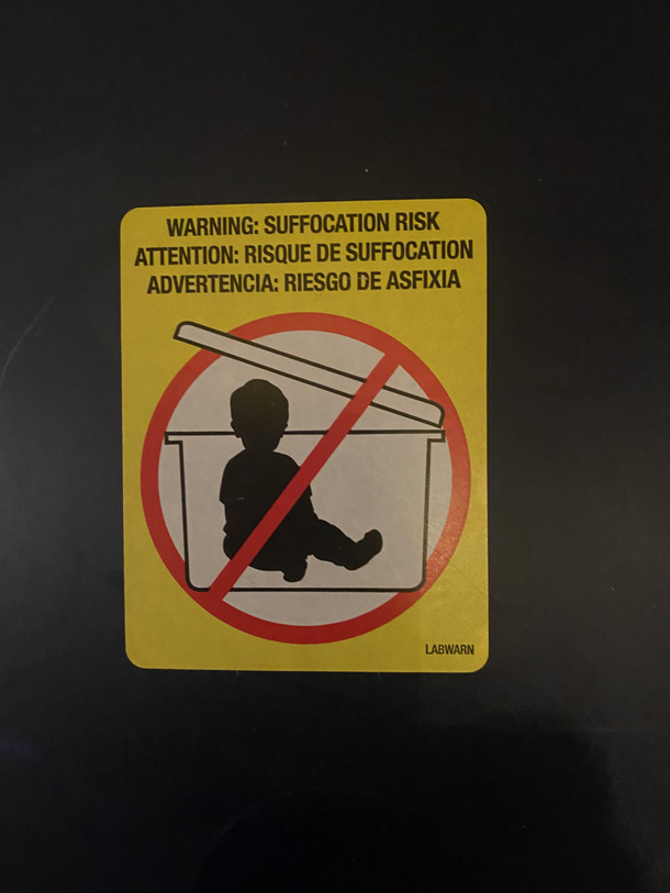 Dont store your child in a tote