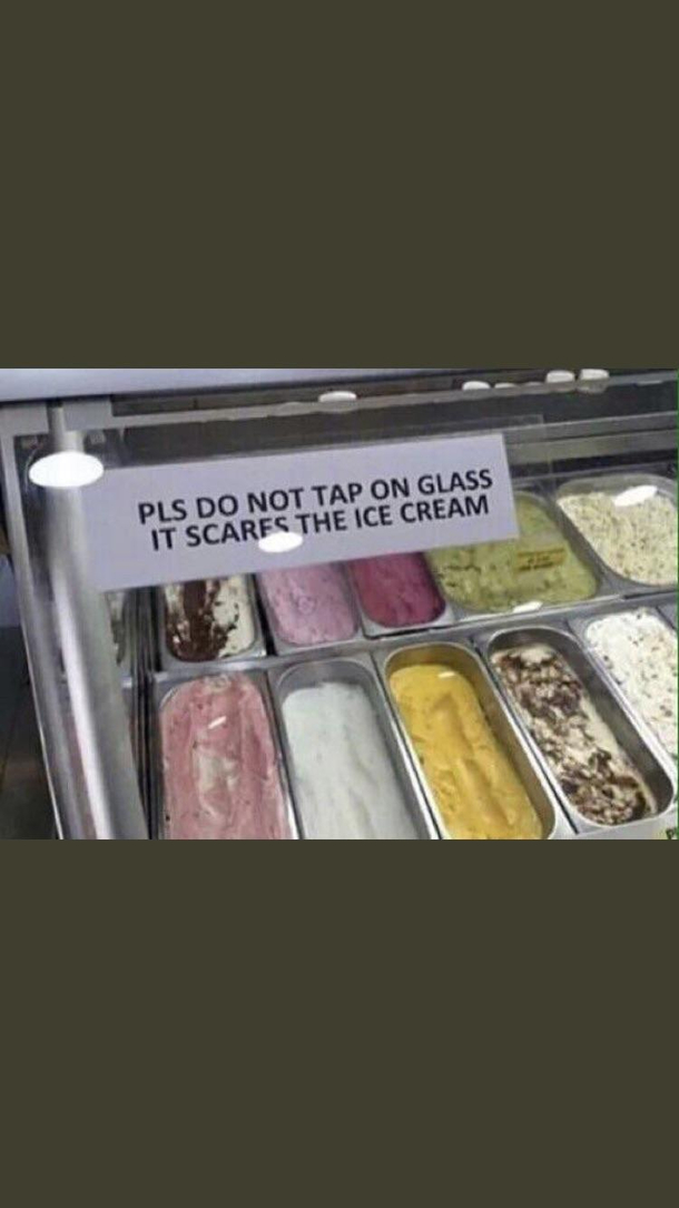 Dont touch the glass