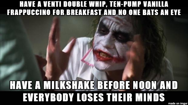Double standard in a cup
