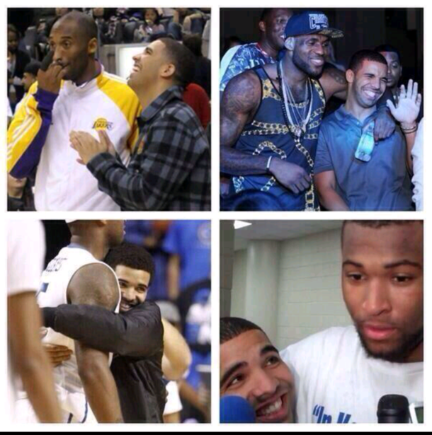 Drake looks like the proudest girlfriend