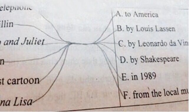 Draw a line to the correct answer