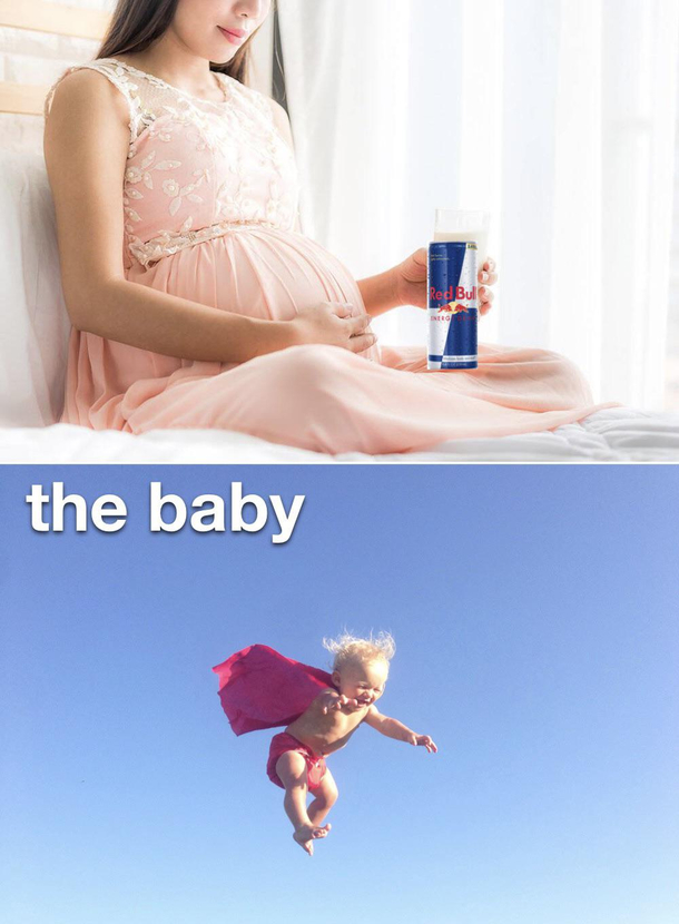 drinking redbull wont affect my baby