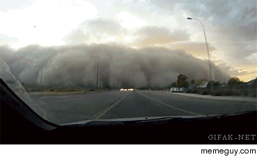 Driving into a haboob