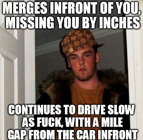 Driving on the highway these guys piss me off when its rush hour