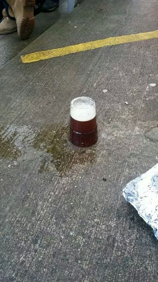 Dropped my pint