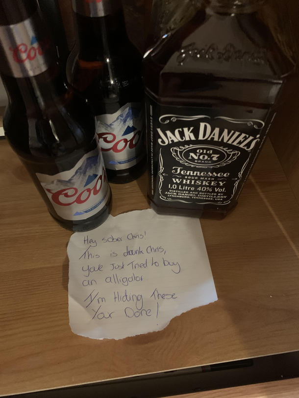 Drunk me is a dick