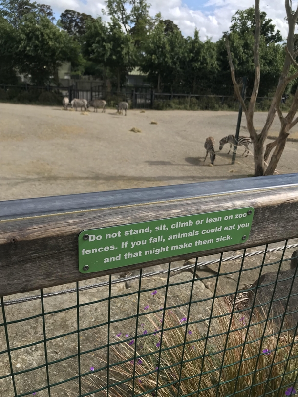 Dublin zoo has their priorities straight