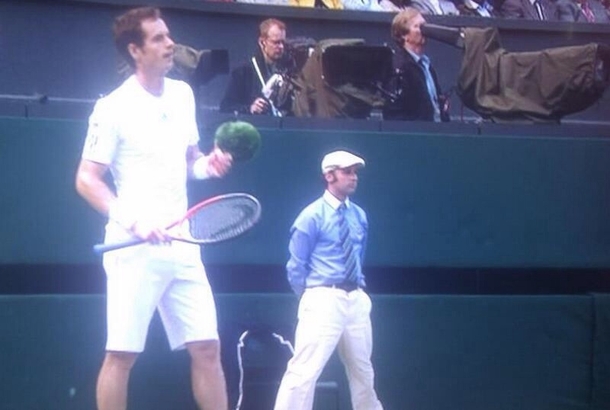 Duck-billed platypus sucks mans face off during Wimbledon quarter final