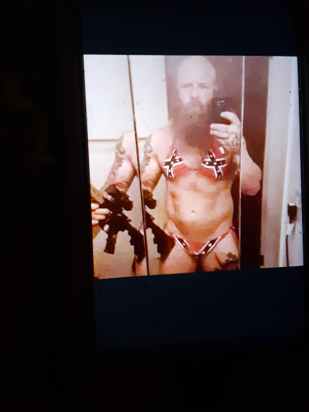 Dude my friend got this friend request just now if I could explain Florida in one photo other than the weather this is the one