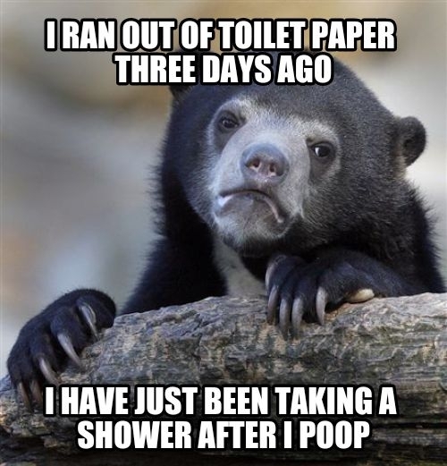 Due to my laziness I have never been so clean