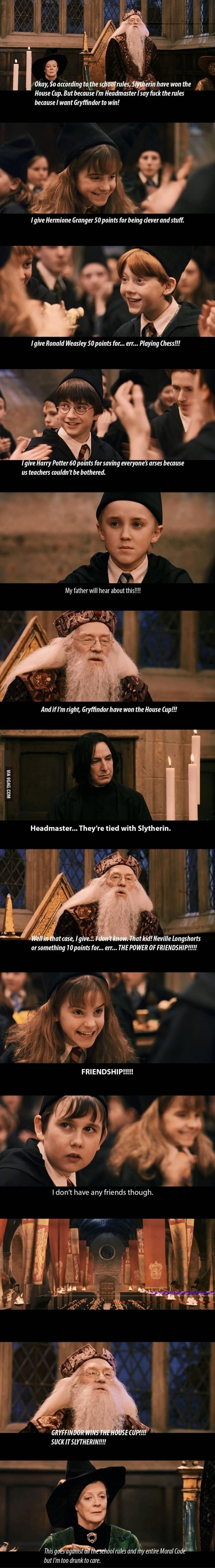 Dumbledore doesnt give a fuck