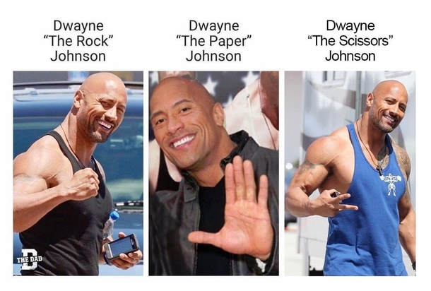 Dwayne Johnson In His Various Guises