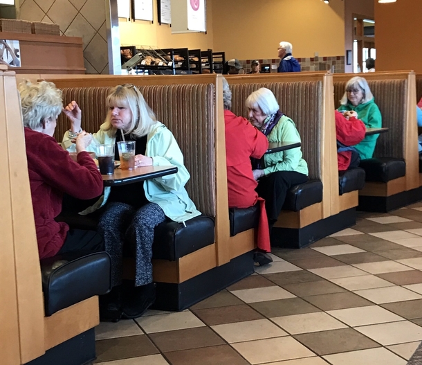 Each booth is an alternate reality