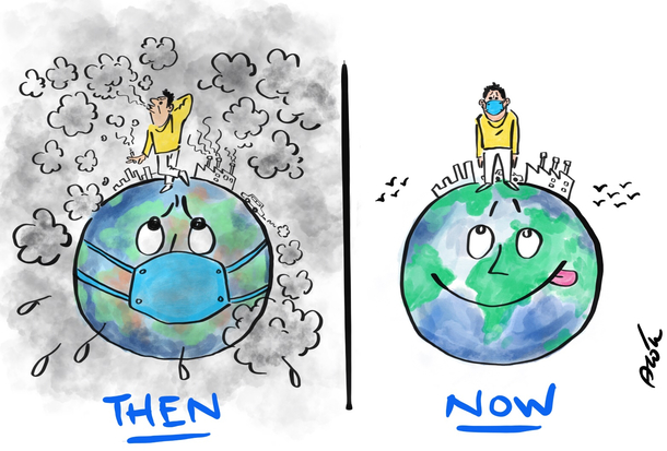 Earth Then vs Earth Now