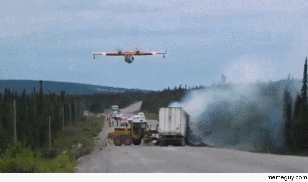 Easiest way to extinguish a lorry on fire