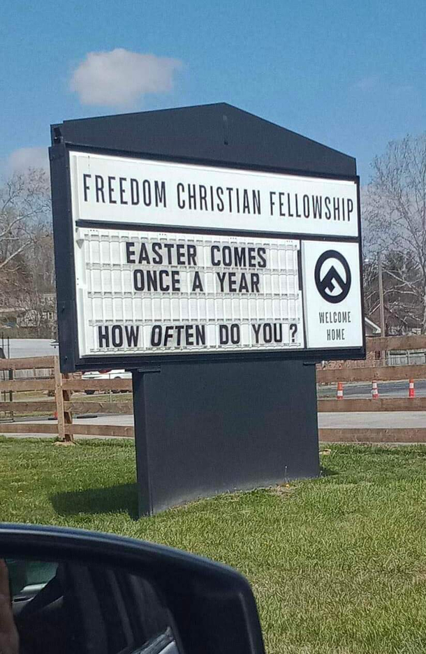 Easter comes once a year