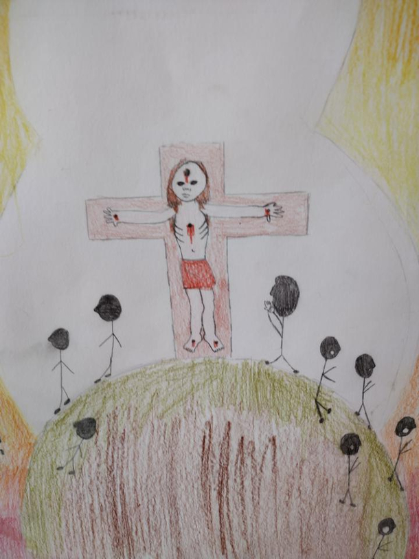 Easter depictions by some th graders can be savage like who told you the story of Jesus A Mexican cartel 