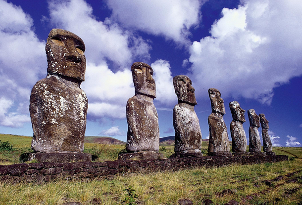 Easter island socially distancing before it was the trend