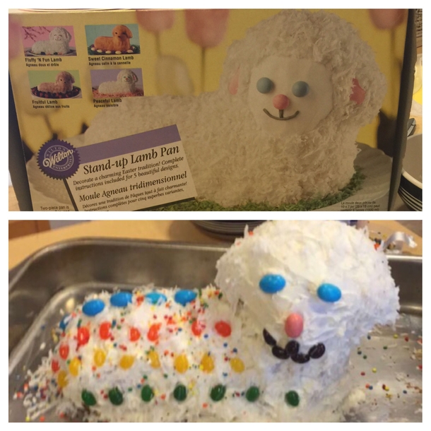 Easter lamb cake