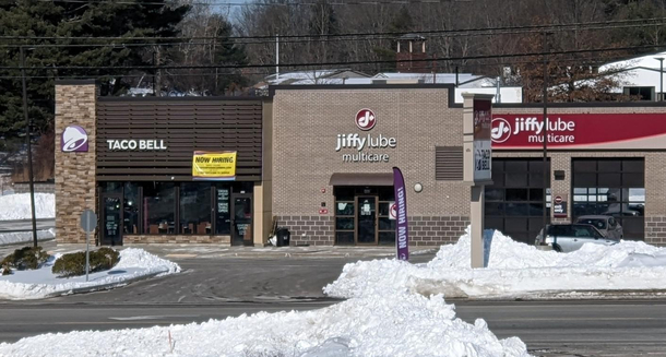 Eat at taco hell and go next door for what comes next