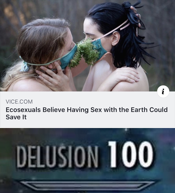 Ecosexuals always on top