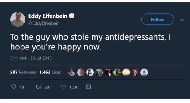 Eddy cannot be happy about this for sure
