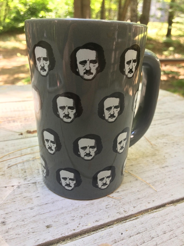 Edgar Allen Poe-ka dotted mug
