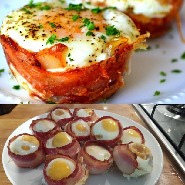 Egg amp Bacon Cupcakes